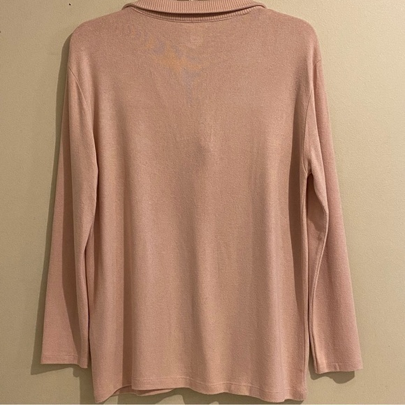 Caslon Pink Boho Knit Sweater Women's Size Small Long Sleeve V Neck Casual - Picture 4 of 8